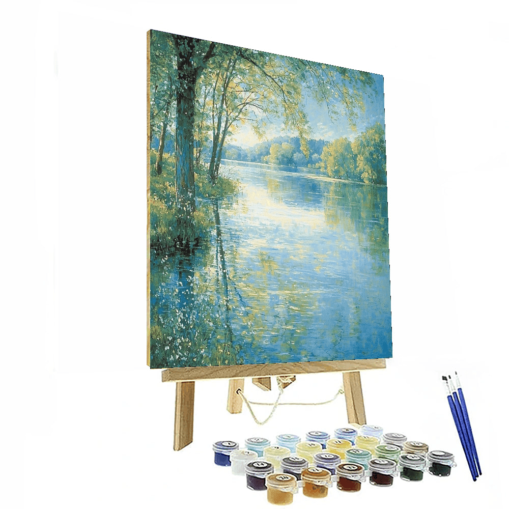 Pierre-Auguste Renoir Inspired Serene Reflections - DIY Painting By Numbers Kit