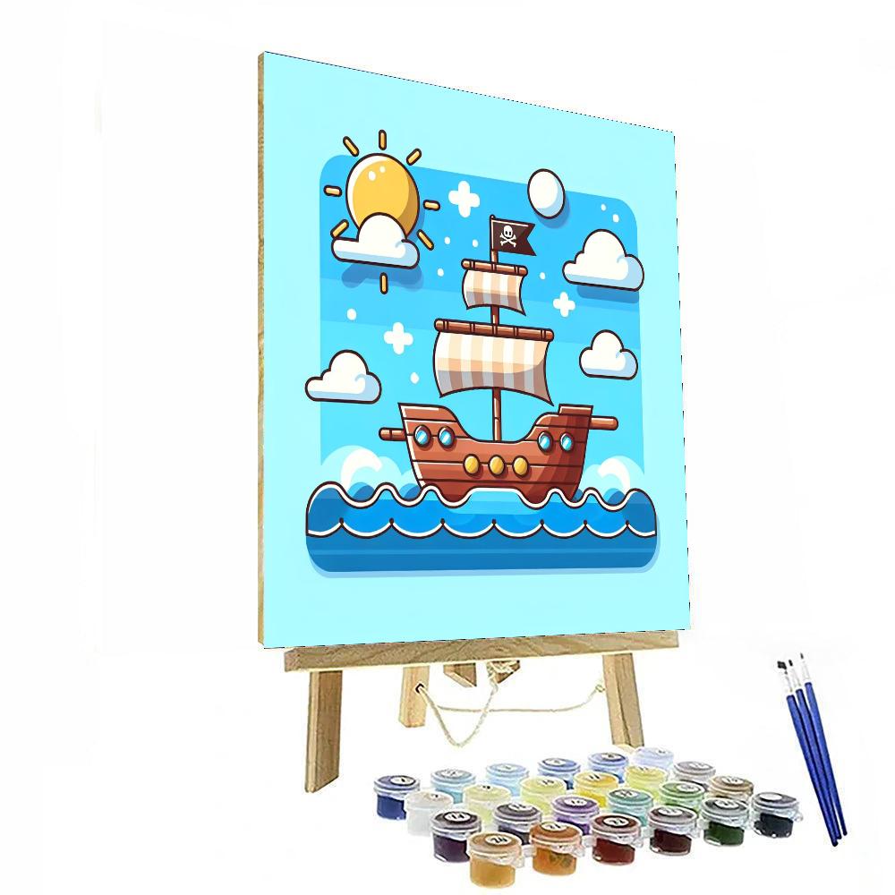 Oceanic Pirate Quest Paint By Numbers Art