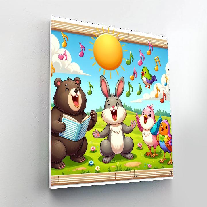 Happy Animal Sing-along Paint By Numbers Kits