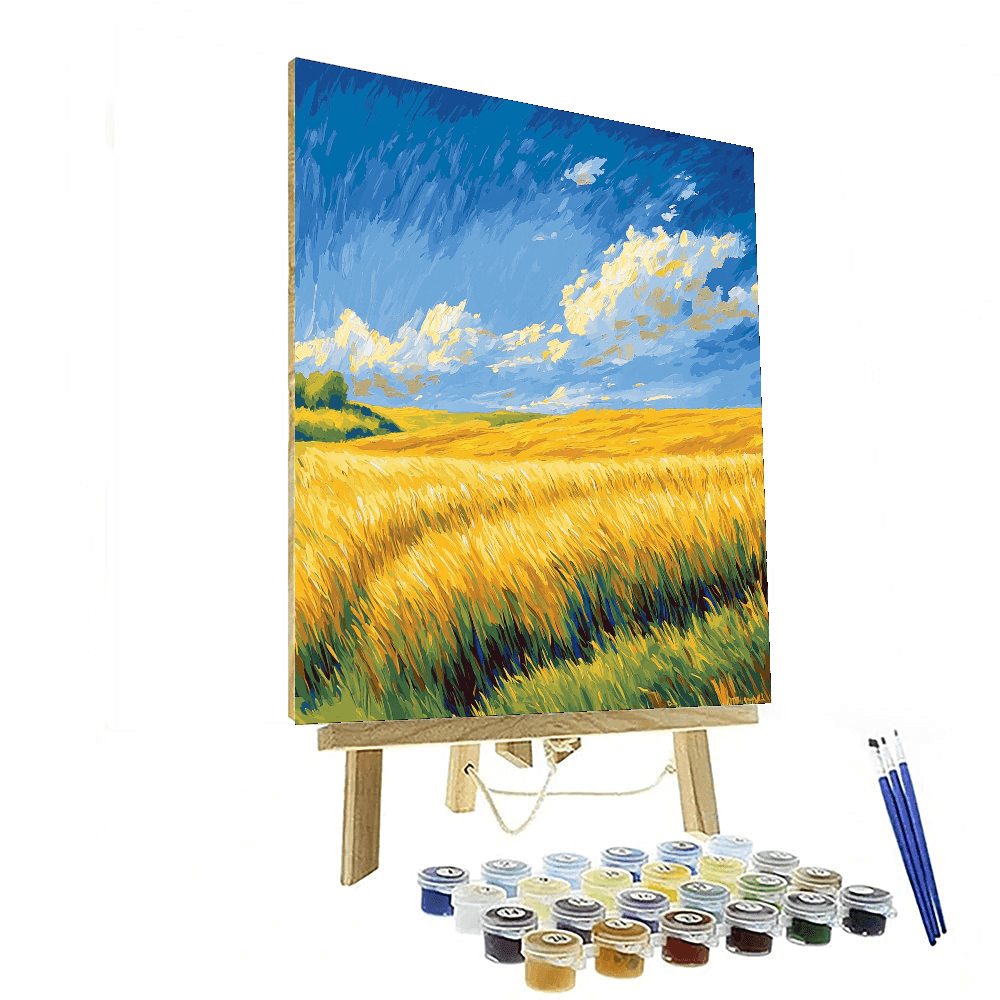 Van Gogh Inspired Golden Fields Of Dreams  Painting By Numbers Kit