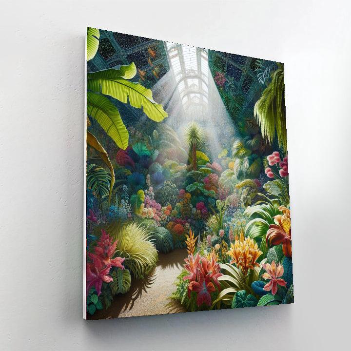 Botanical Greenhouse Retreat Paint By Numbers Art