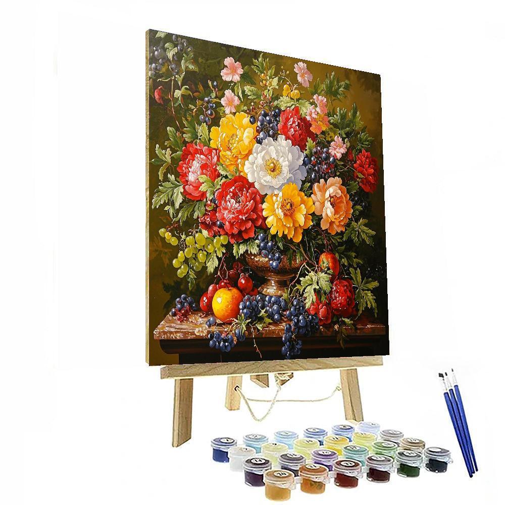 Jan Davidsz. De Heem Inspired Floral Opulence  Paint By Numbers Kits