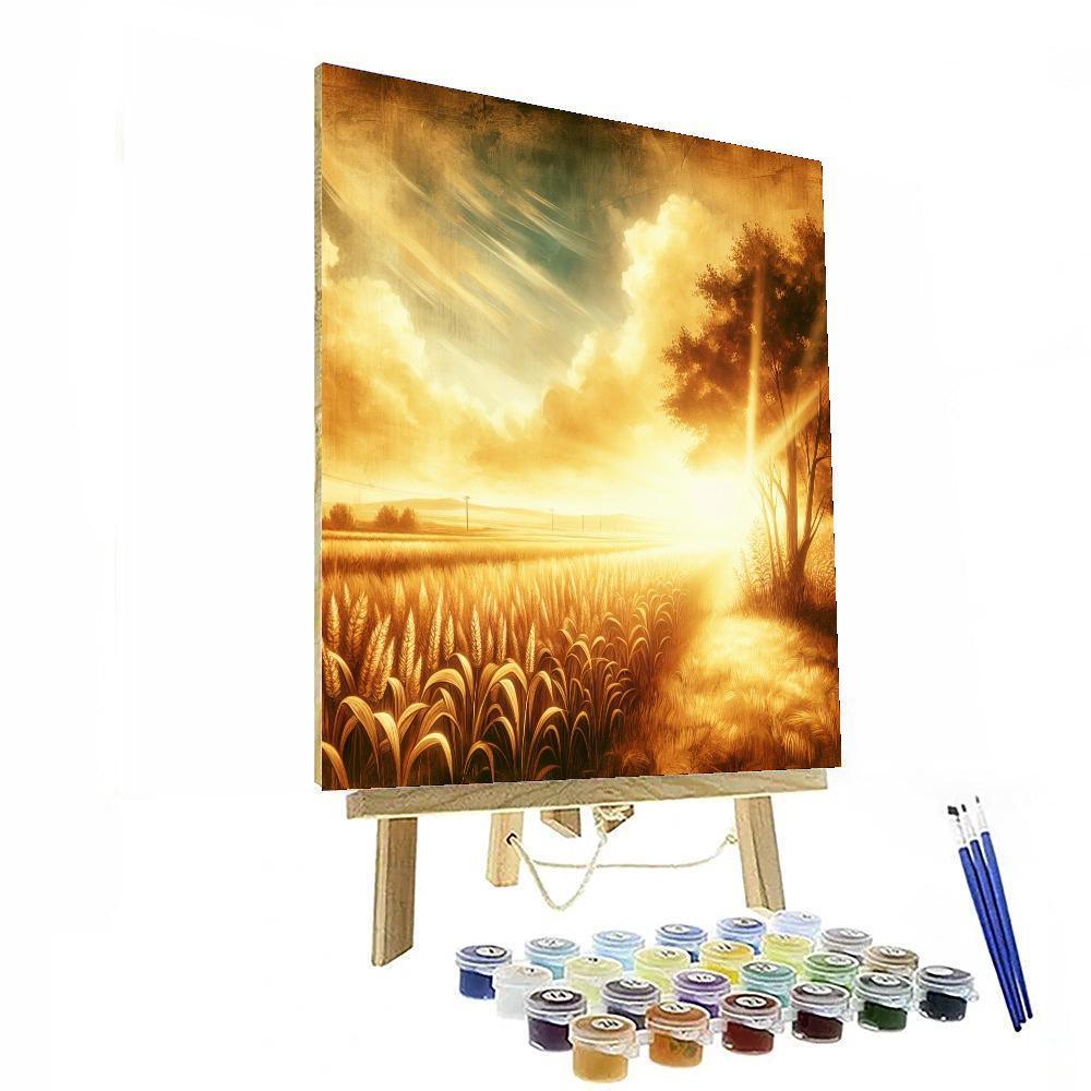 Golden Field Harvest Paint By Numbers Art