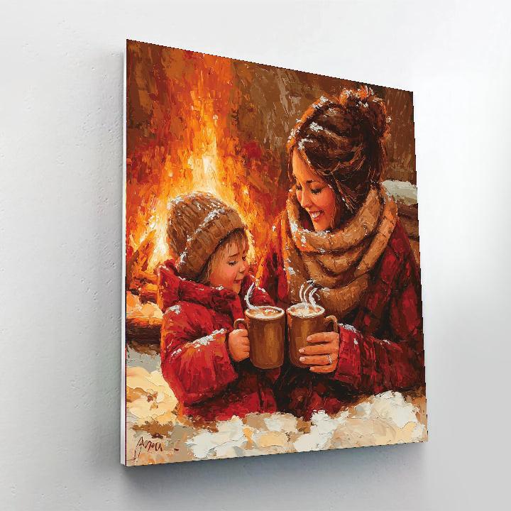 Warm Cocoa Tales DIY Paint By Numbers