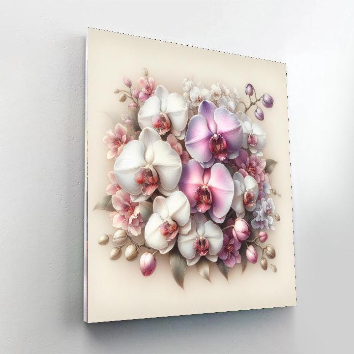 Elegant Orchid Collection Paint By Numbers Kits