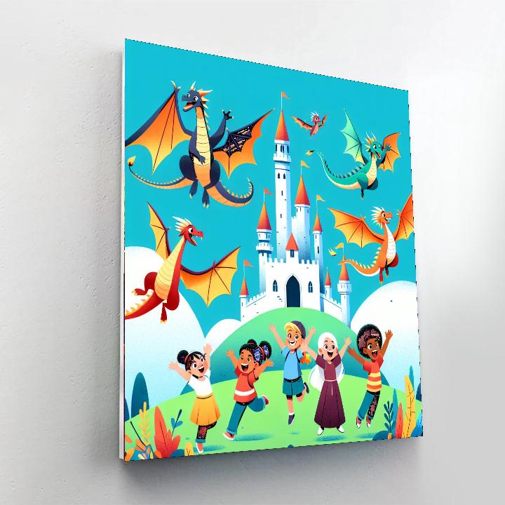 Royal Dragon Duet Numbered Painting Kits