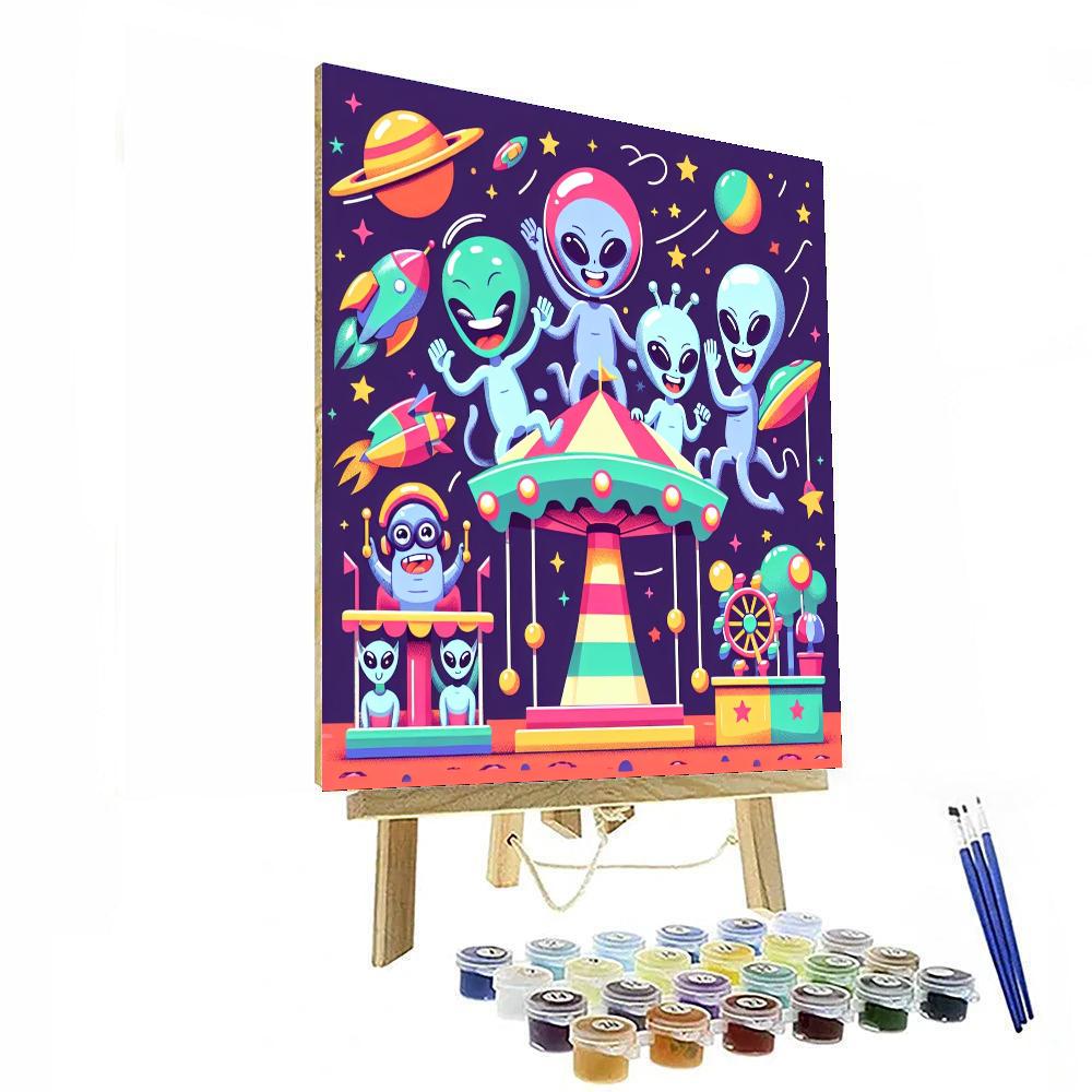 Cosmic Alien Carnival Numbered Painting Kits