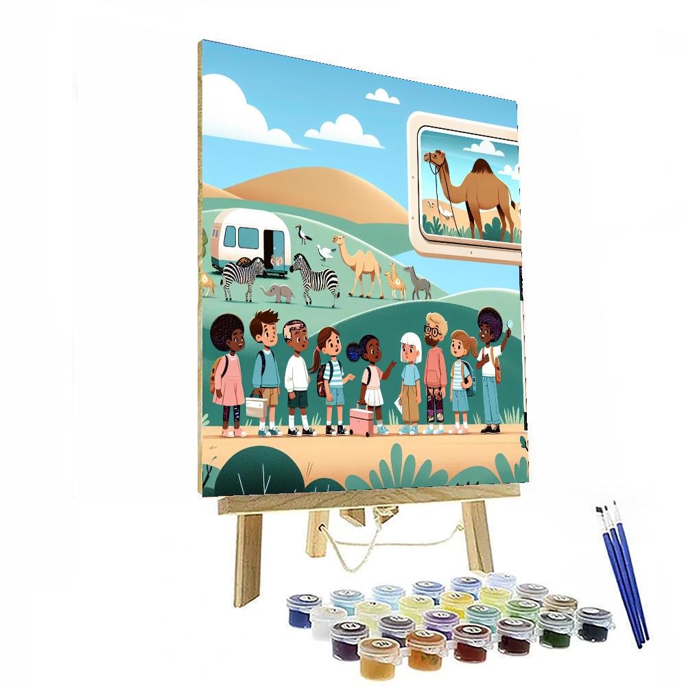 Curious Critter Caravan Numbered Painting Kits