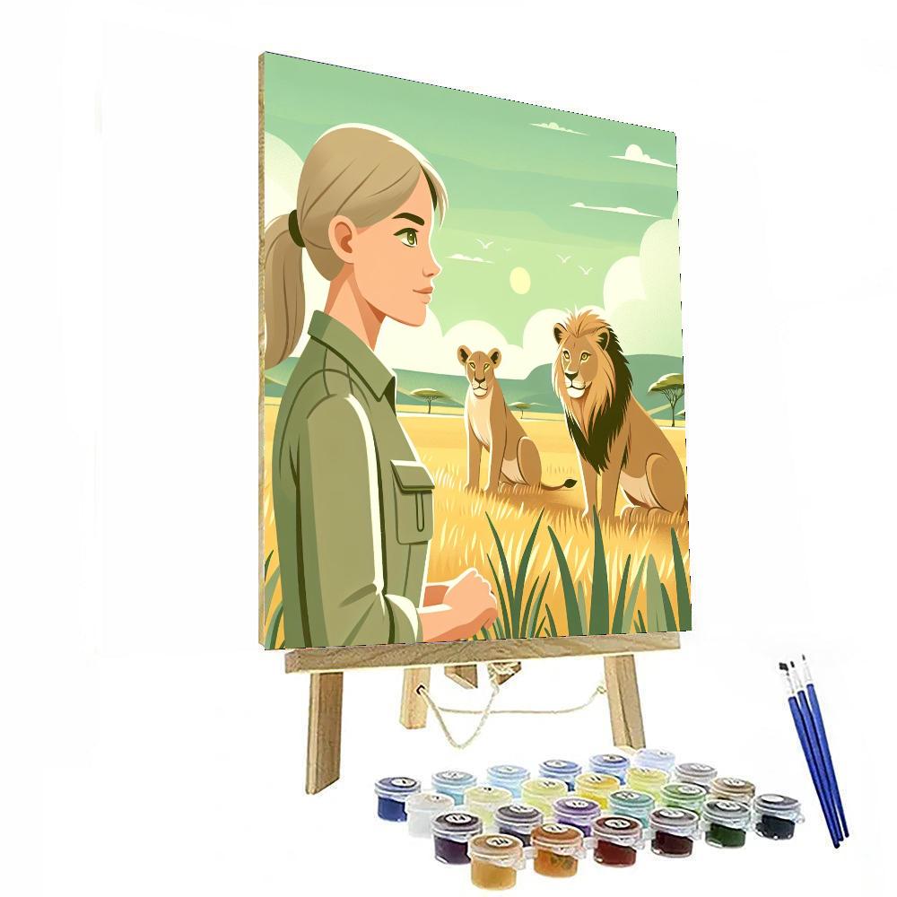 Wildlife Conservation Safari Painting Number Kit
