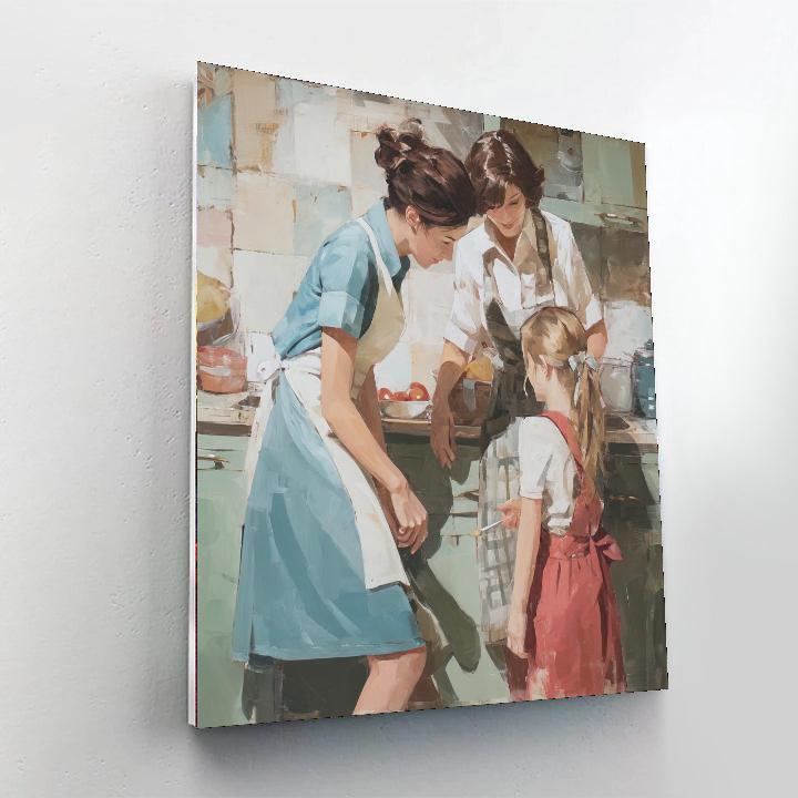 Mom's Love In Every Brushstroke Numbered Painting Kits