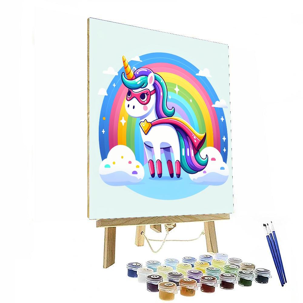 Superhero Unicorn Paint By Number