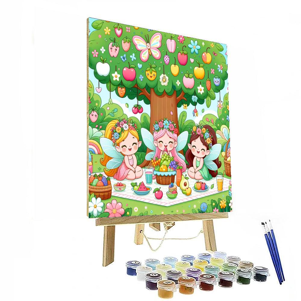 Magical Fairy Picnic Paint By Numbers Art
