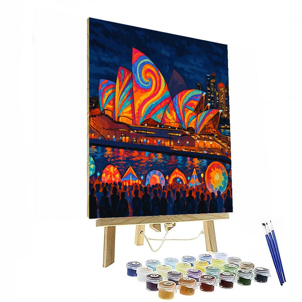 Sydney Vivid Light Festival - Australia Paint By Numbers Art