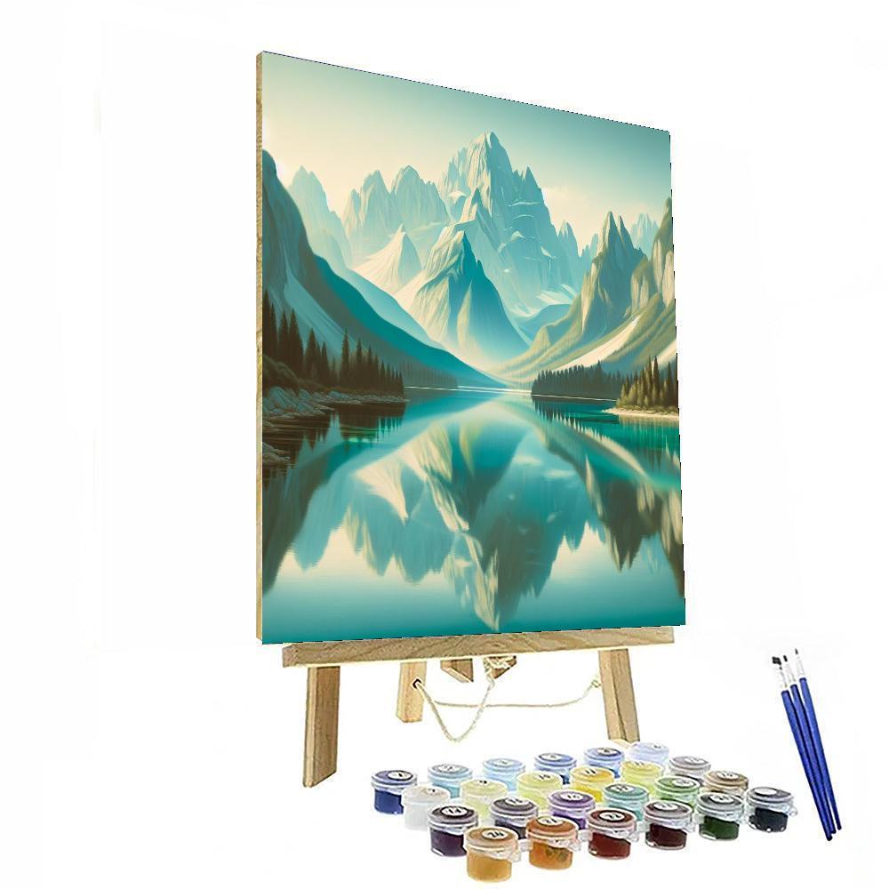 Tranquil Mountains Numbered Painting Kits