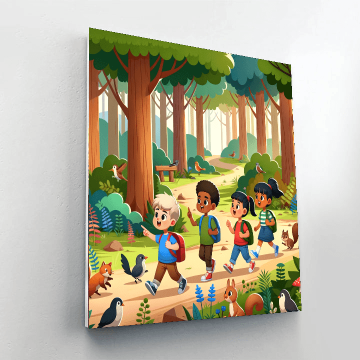 Forest Explorer's Trail DIY Paint By Numbers