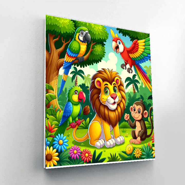 Amazing Jungle Safari Paint By Numbers Kits