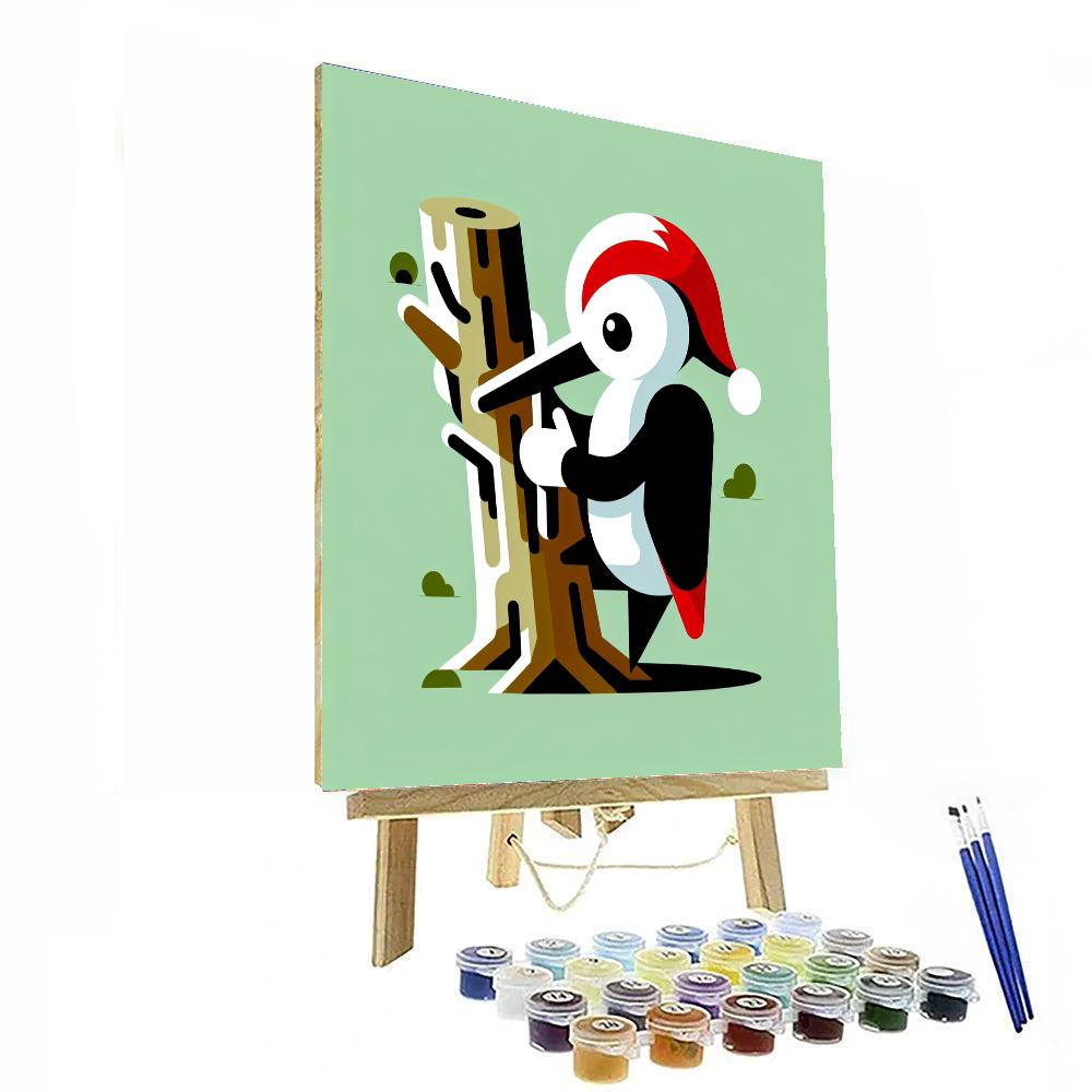 Wise Woodpecker Paint By Number