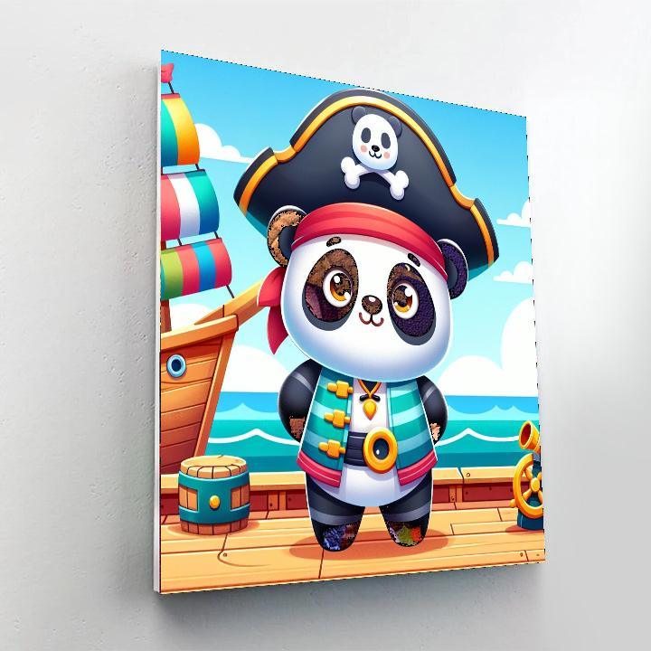 Pirate Panda's Treasure Quest DIY Paint By Numbers