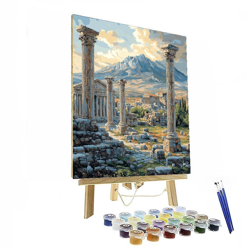 Traditional Ruins Art Style Inspired Timeless Ruins  Paint By Numbers Kits