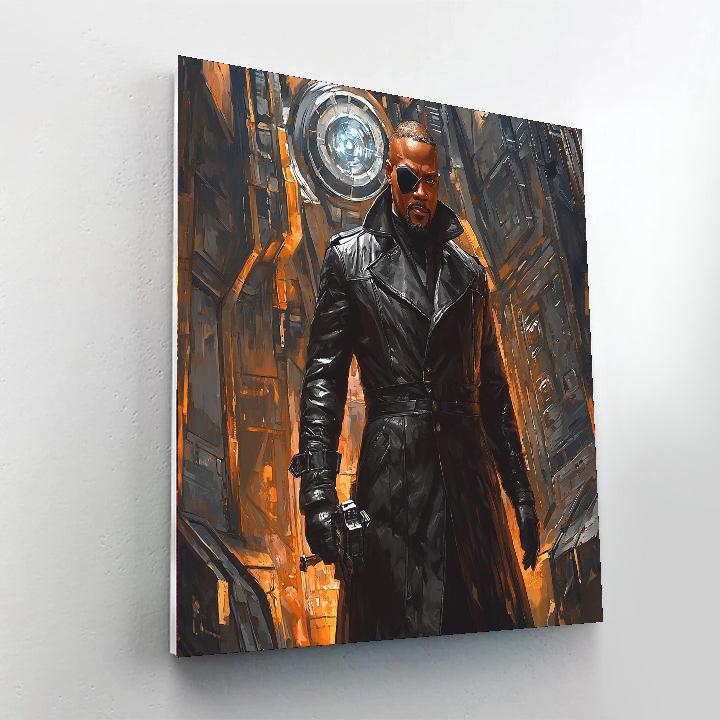 Samuel L. Jackson: The Stoic Fury Of Nick Fury Paint By Color