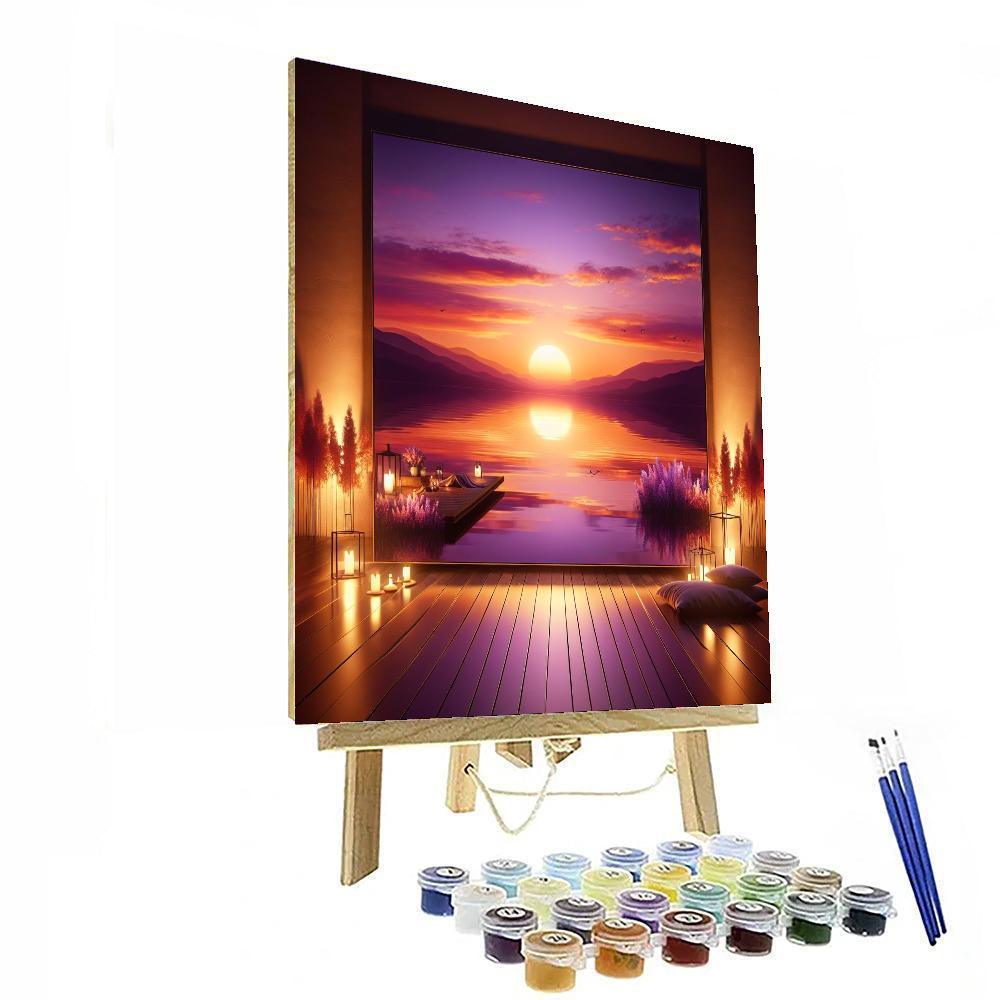 Dreamy Sunset Reflections Paint By Numbers Kits