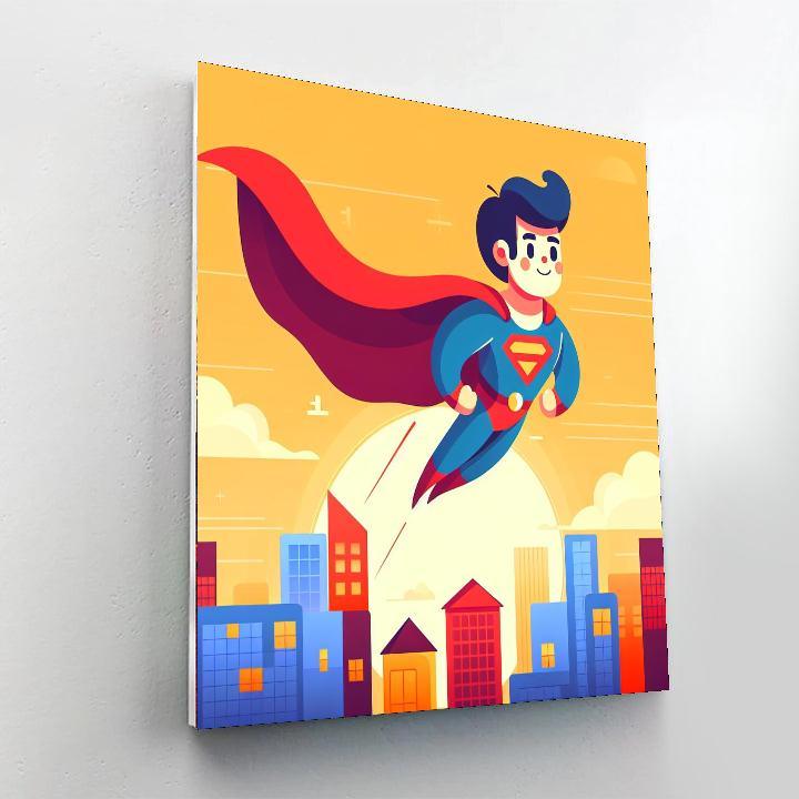 Gallant Superhero Day Paint By Number