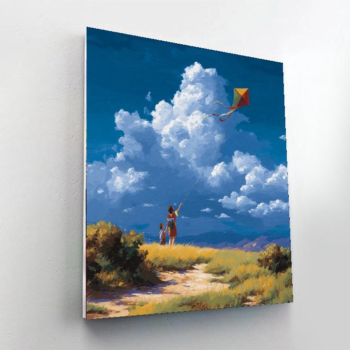 Flying High With Mom Number Painting