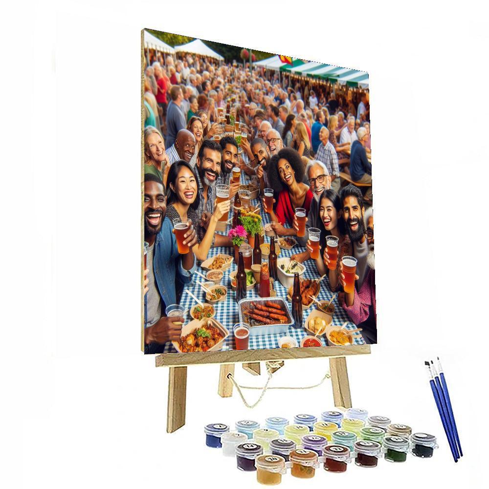 Tavern In The Square - Usa Painting By Numbers Kit