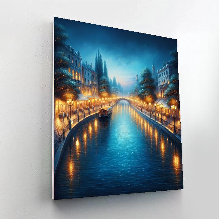 Romantic Evening Canal Paint By Numbers