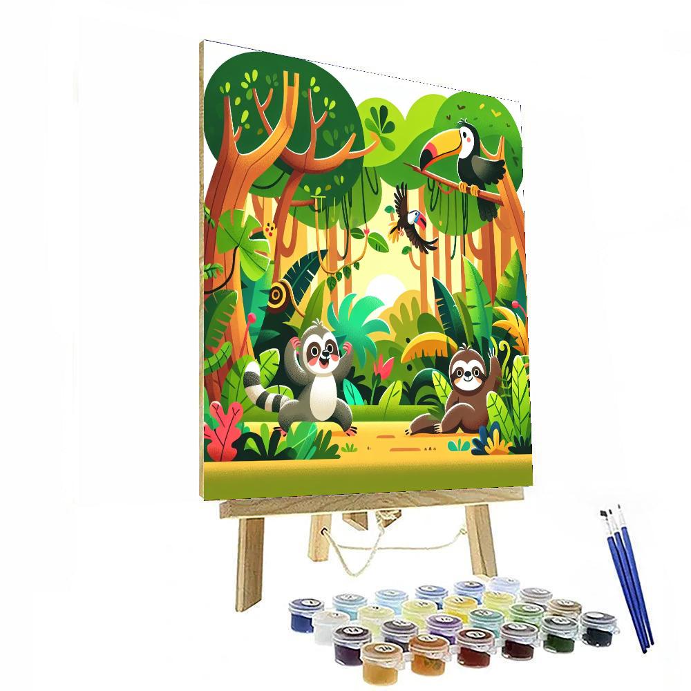 Exploring Jungle Wonders Numbered Painting Kits