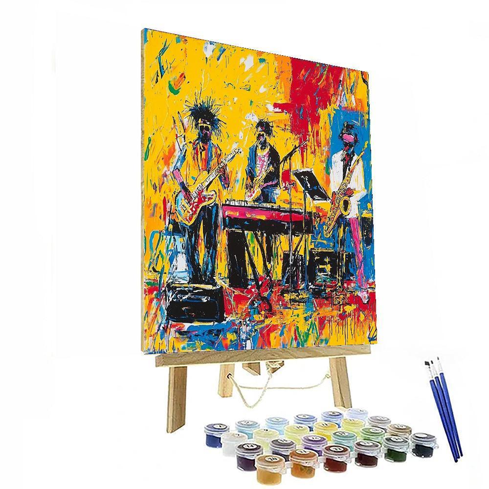 Jean-Michel Basquiat Inspired Jazz Vibes  DIY Paint By Numbers