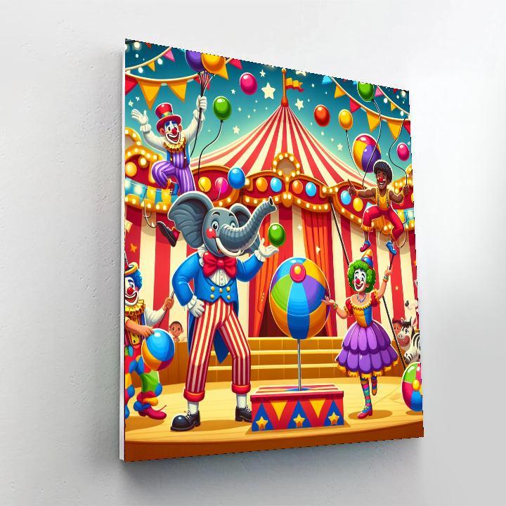 Circus Fun Spectacle Painting By Numbers Kit