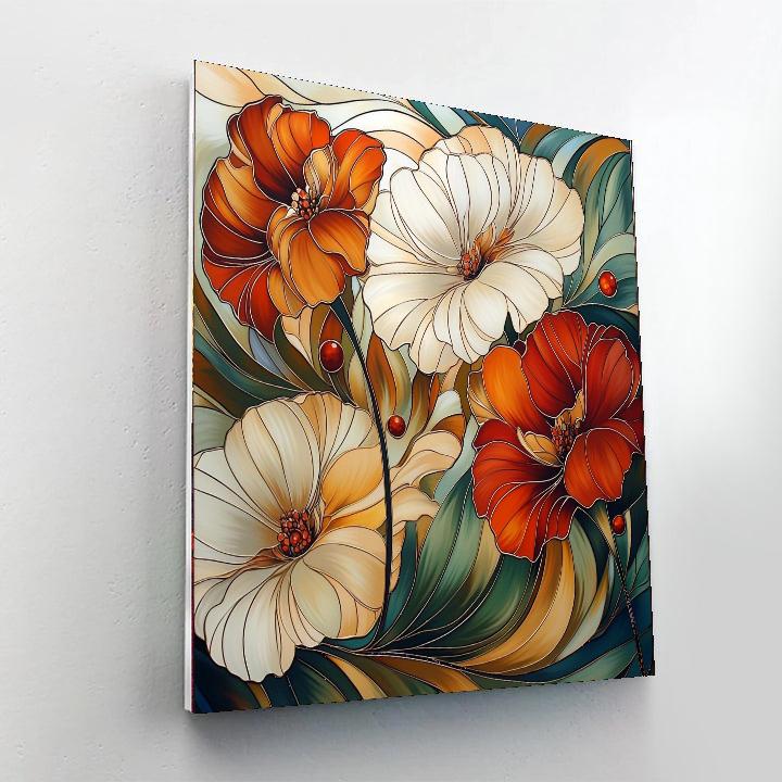 Alphonse Mucha Inspired Dance Of Celestial Petals  Paint By Numbers Kits