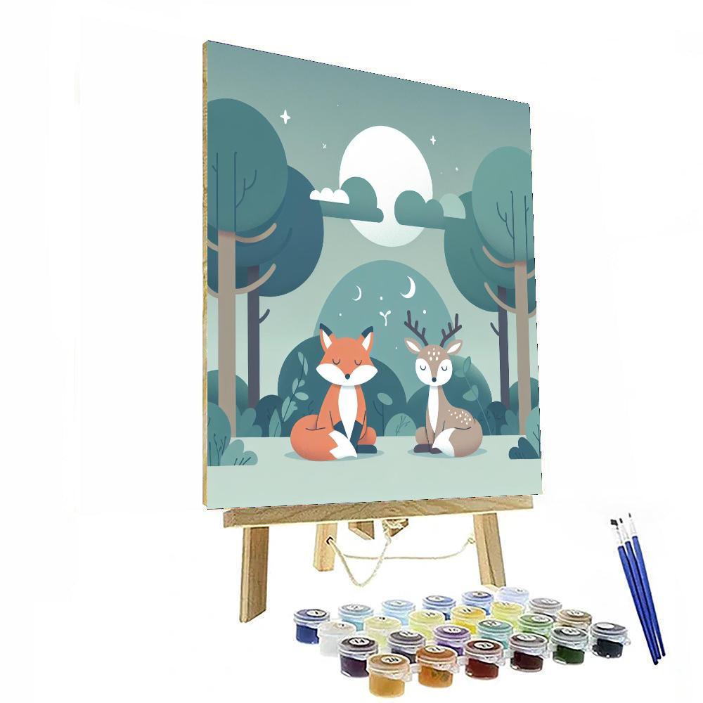 Cozy Woodland Retreat DIY Paint By Numbers