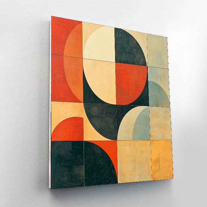 Kazimir Malevich Inspired Serene Abstraction  Paint By Color