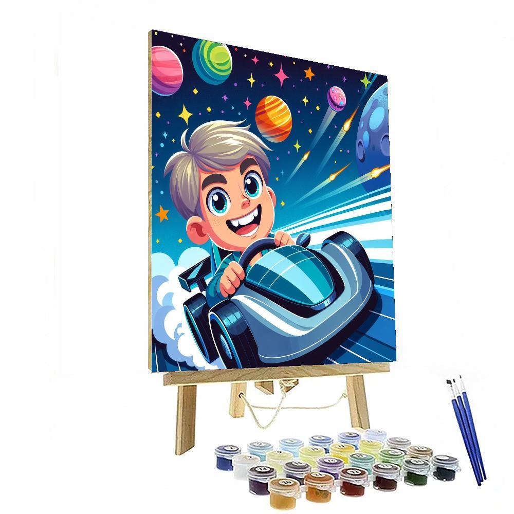 Intergalactic Race Track Paint By Numbers Kits
