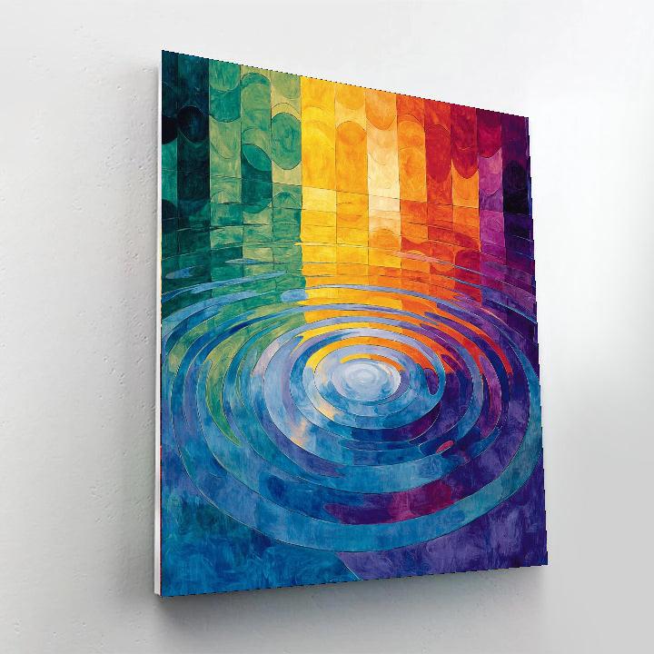 Gustav Klimt Inspired Rippling Waves  Paint By Numbers Kits