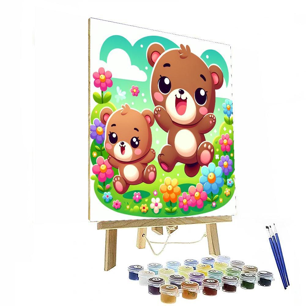 Bouncy Bear Cubs Painting By Numbers Kit