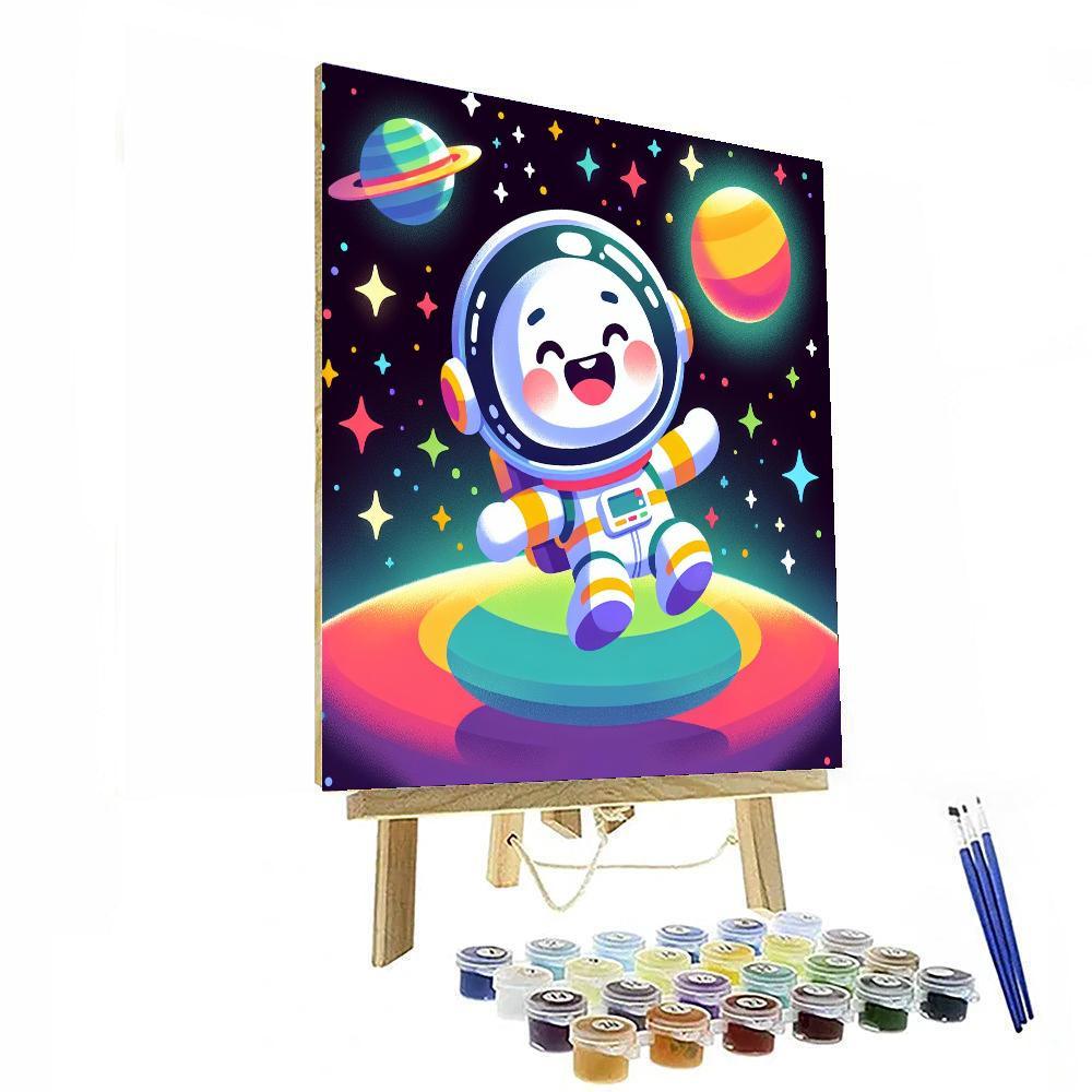 Jolly Space Explorer DIY Paint By Numbers