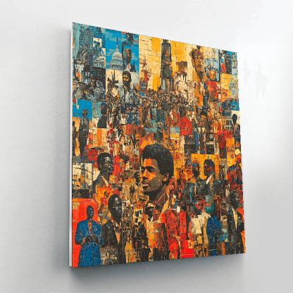 Romare Bearden Inspired Fusion Of Cultures  Painting By Numbers Kit