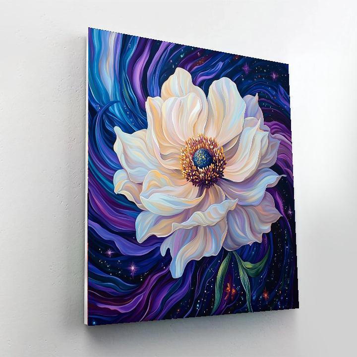 Georgia O'Keeffe Inspired Celestial Garden Bloom  Paint By Color