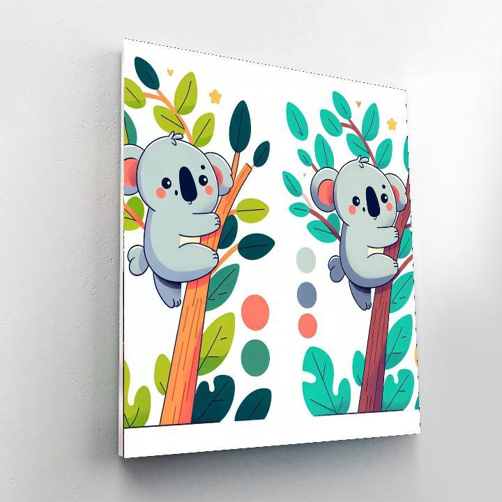 Courageous Koala Climbers Paint By Color