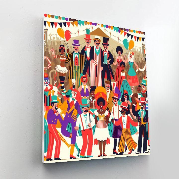 Magical Circus Parade Painting By Numbers Kit