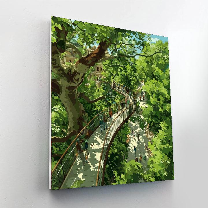 The Treetop Walkway At Kew Gardens DIY Paint By Numbers
