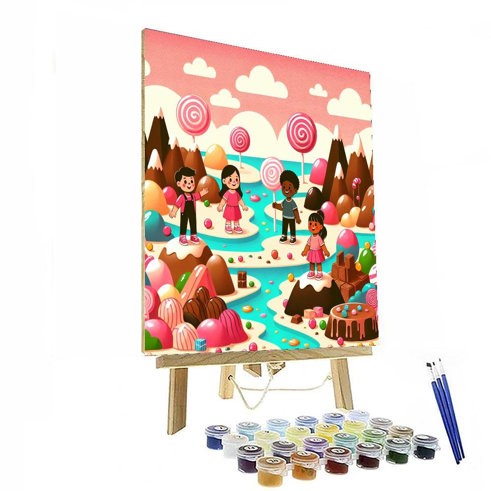 Adventure On Candy Planet Paint By Number