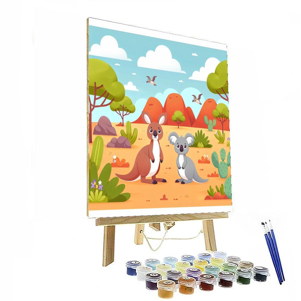 Outback Animal Adventure Number Painting