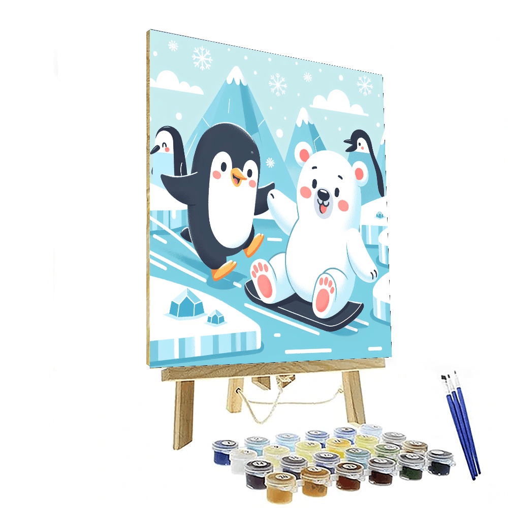 Frosty Fun Frolic DIY Paint By Numbers