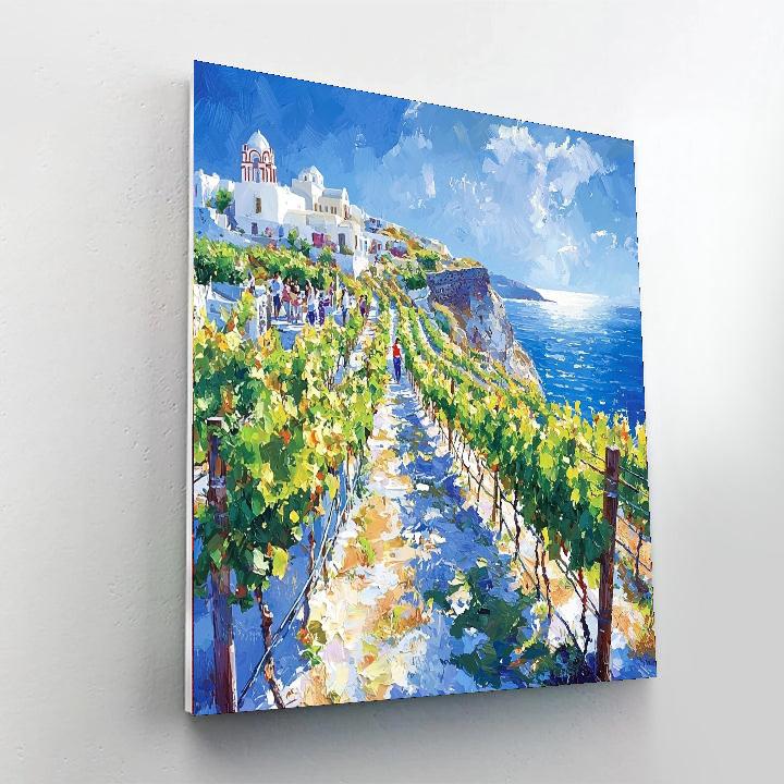 Santorini Wine Tasting Tours Numbered Painting Kits