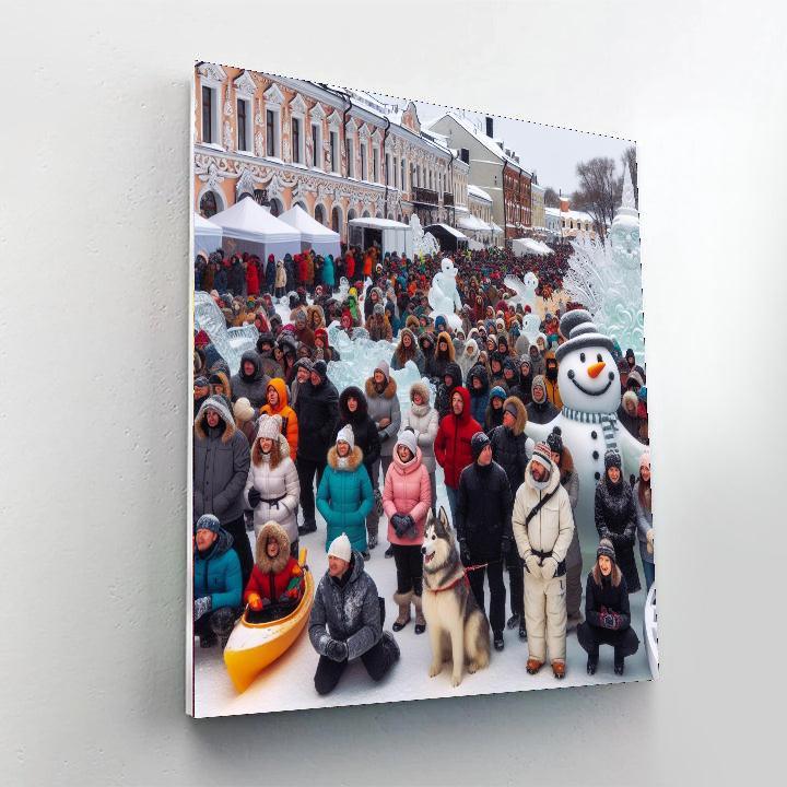 Winter Carnival - Quebec City Numbered Painting Kits