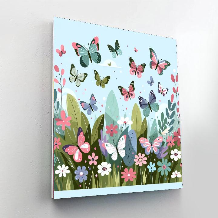 Blissful Butterflies Numbered Painting Kits